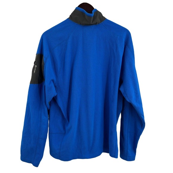 The‎ North Face Blue Quarter Zip Fleece Pullover Size Large - Picture 3 of 6